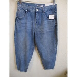 Blue Savvy Slouch Mom Jeans Size 9 NWT Recycled Cotton